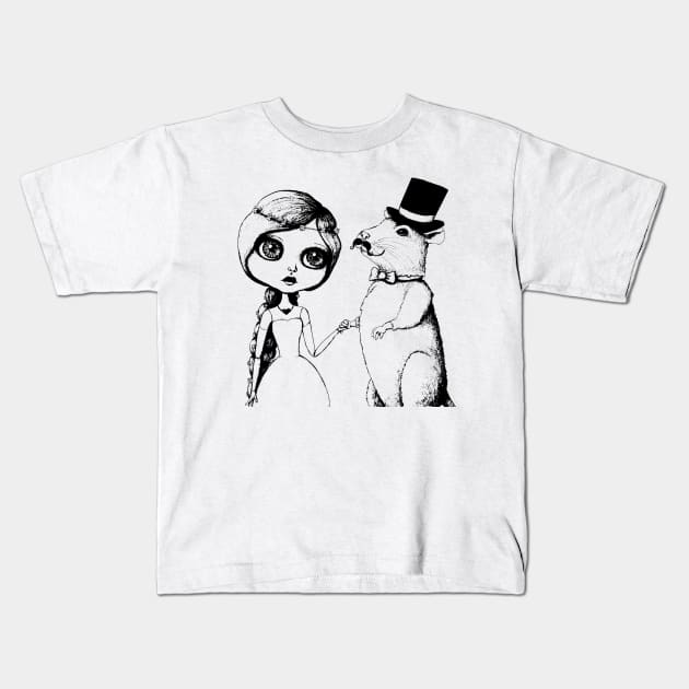 From This Day Forward  - Mr and Mrs Rat (Single Color Version) Kids T-Shirt by LittleMissTyne